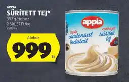 ALDI APPIA Sűrített Tej ajánlat