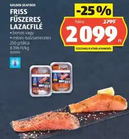 ALDI GOLDEN SEAFOOD Friss Fűszeres Lazacfilé ajánlat
