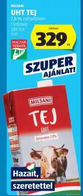 ALDI Milsani UHT Tej ajánlat