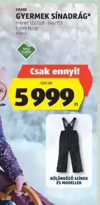 ALDI CRANE GYERMEK SÍNADRÁG ajánlat