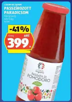 ALDI PASSZÍROZOTT PARADICSOM ajánlat