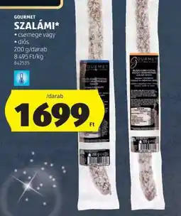 ALDI Gourmet Szalámi ajánlat