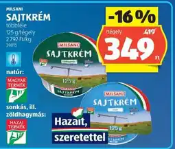 ALDI MILSANI SAJTKRÉM ajánlat