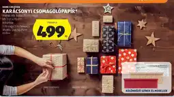 ALDI Karácsonyi csomagolópapír ajánlat