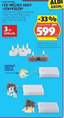 ALDI LED-mécses vagy fényfűzér ajánlat