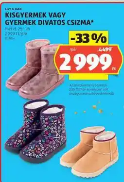 ALDI Kisgyermek vagy gyermek divatos csizma ajánlat