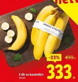 Lidl 5 db-os banánfürt ajánlat