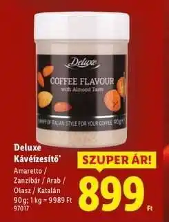 Lidl DELUXE Kávéízesítő ajánlat