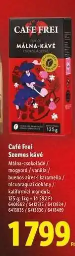 Lidl CAFE FREI Szemes kávé ajánlat