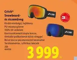 Lidl Crivit Snowboard- és síszemüveg ajánlat