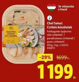 Lidl Chef Select Csirkés készételek ajánlat
