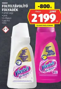 ALDI Vanish folteltávolító folyadék ajánlat
