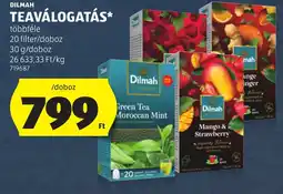 ALDI Dilmah teaválogatás ajánlat