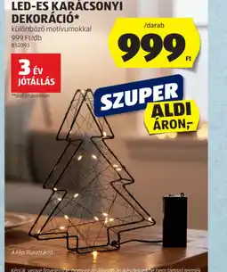 ALDI LED-ES KARÁCSONYI DEKORÁCI ajánlat