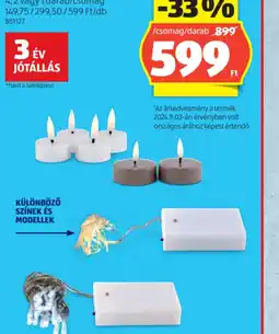 ALDI LED-MÉCSES VAGY LED-FÉNYFÜZÉR ajánlat