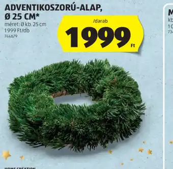 ALDI ADVENTIKOSZORÚ-ALAP ajánlat