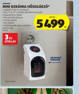 ALDI AMBIANO MINI KERÁMIA HŐSUGÁRZ ajánlat