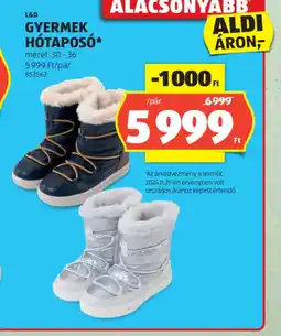 ALDI GYERMEK HTAPOS ajánlat