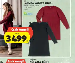 ALDI LÁNYKA KÖTÖTT RUHA ajánlat