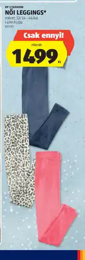 ALDI NŐI LEGGINGS ajánlat