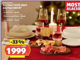 ALDI ASZTALI FUT VAGY ASZTALTERÍTŐ ajánlat