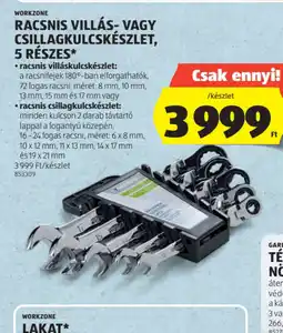 ALDI RACSNIS VILLÁS- VAGY CSILLAGKULCSKÉSZLET ajánlat