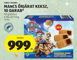 ALDI Finest bakery mancs őrjárat keksz ajánlat