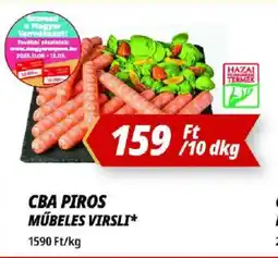 Príma Cba piros műbeles virsli ajánlat