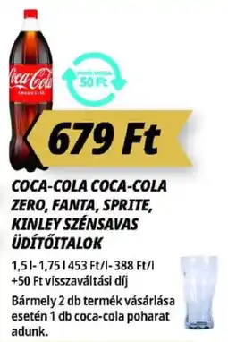 Príma Coca-Cola, Coca-Cola Zero, Fanta, Sprite, Kinley ajánlat