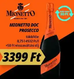 Príma Mionetto DOC Prosecco ajánlat
