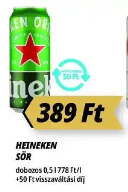 Príma Heineken sör ajánlat