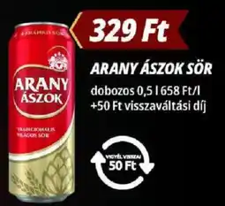 Príma Arany ászok sör ajánlat