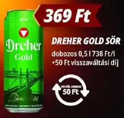 Príma Dreher Gold sör ajánlat