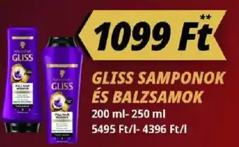 Príma Gliss Samponok és balzsamok ajánlat