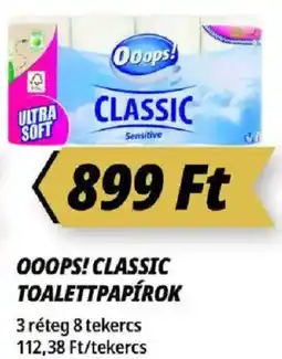 Príma Ooops! Classic toalettpapírok ajánlat