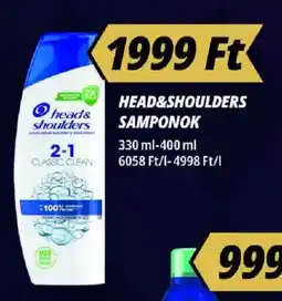 Príma Head&Shoulders samponok ajánlat