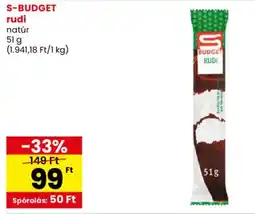 Spar S-BUDGET rudi ajánlat
