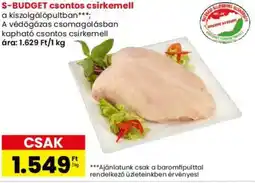 Interspar S-BUDGET csontos csirkemell ajánlat