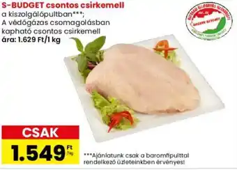 S-BUDGET csontos csirkemell