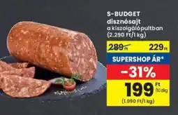 Interspar S-BUDGET disznósajt ajánlat