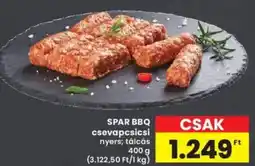 Interspar SPAR BBQ csevapcsicsi ajánlat