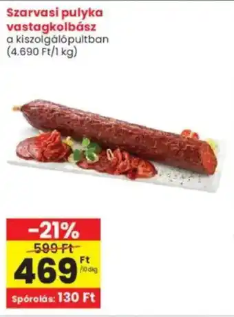 Interspar Szarvasi pulyka vastagkolbász ajánlat
