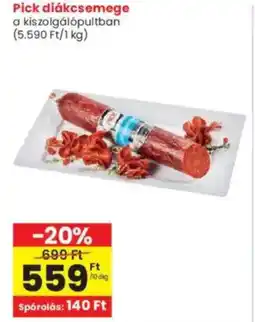 Interspar Pick diákcsemege ajánlat