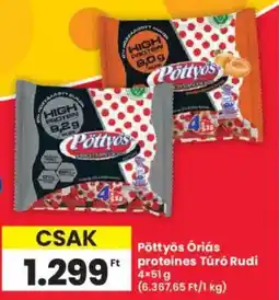 Interspar Pöttyös Óriás proteines Túró Rudi ajánlat