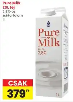 Interspar Pure Milk ESL tej 2,8% ajánlat