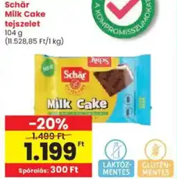Interspar Schär Milk Cake tejszelet ajánlat