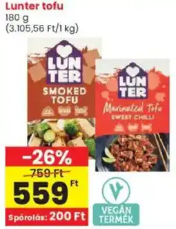 Interspar Lunter tofu ajánlat