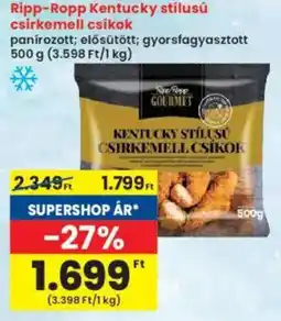 Interspar Ripp-Ropp Kentucky stílusú csirkemell csíkok ajánlat