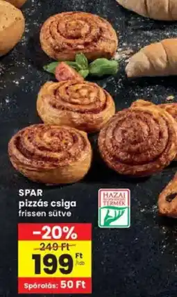 Interspar SPAR pizzás csiga ajánlat