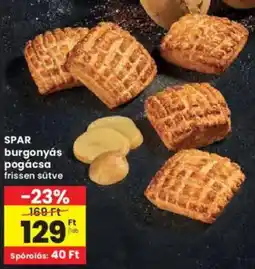 Interspar SPAR burgonyás pogácsa ajánlat